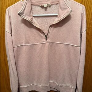 Women's Pink Quarter-Zip Pullover